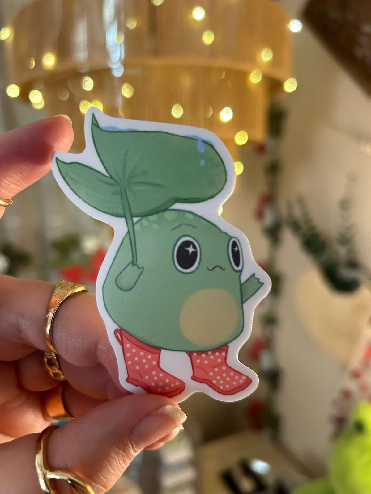 Rain Boots Frog Sticker