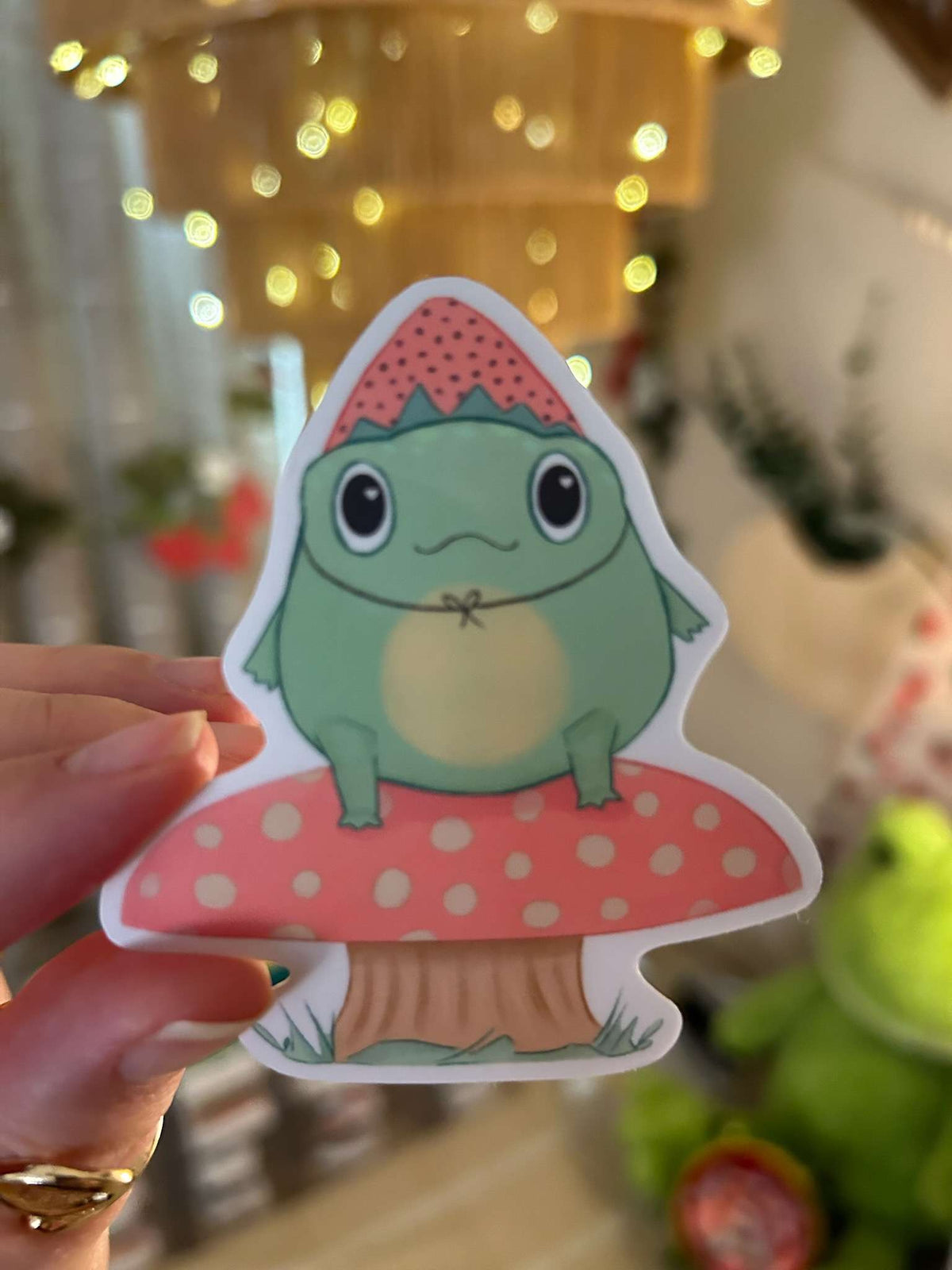 Strawberry Frog Sticker