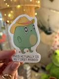 Rodeo Frog Sticker