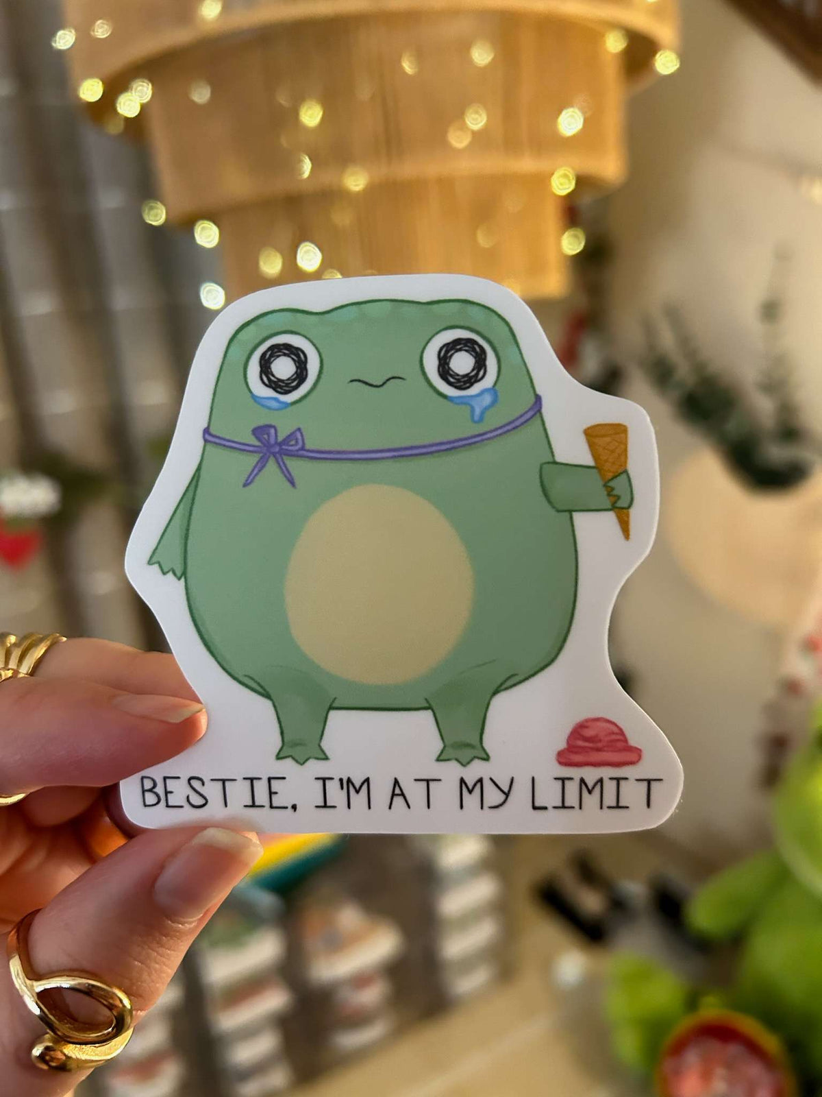 At My Limit Frog Sticker
