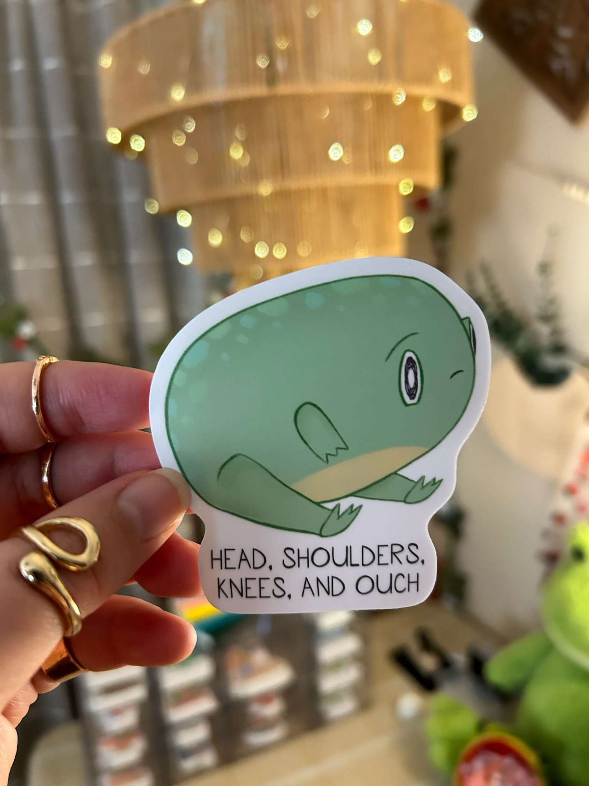 Ouch Frog Sticker