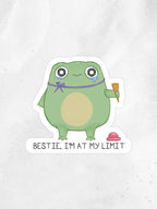 At My Limit Frog Sticker