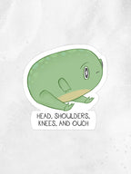 Ouch Frog Sticker