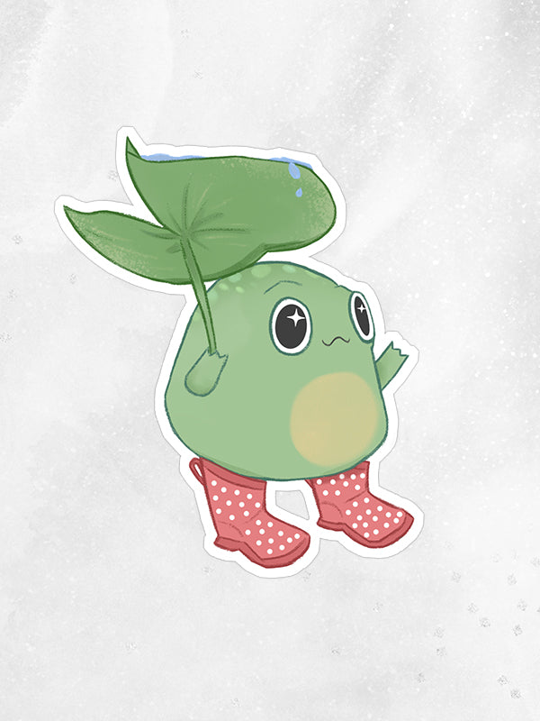 Rain Boots Frog Sticker