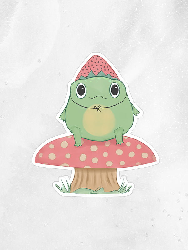 Strawberry Frog Sticker