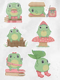 Cozy Frogs Sticker Set